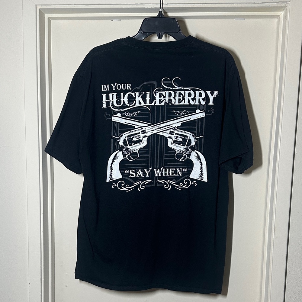 Port and Company Black Graphic Tee